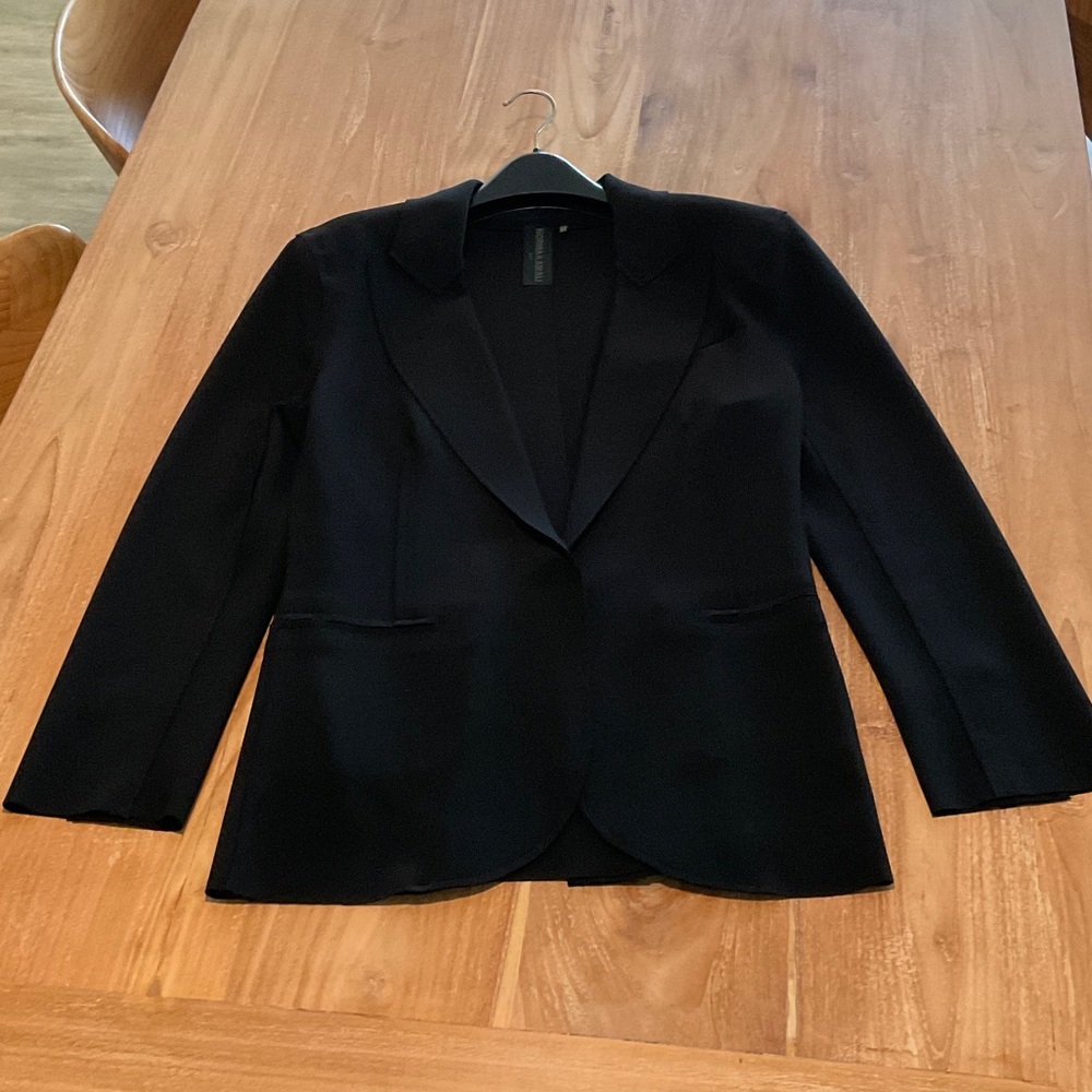Norma Kamali Black Single Breasted Jacket
